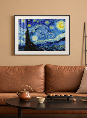《星夜月》梵高后印象派名画挂画