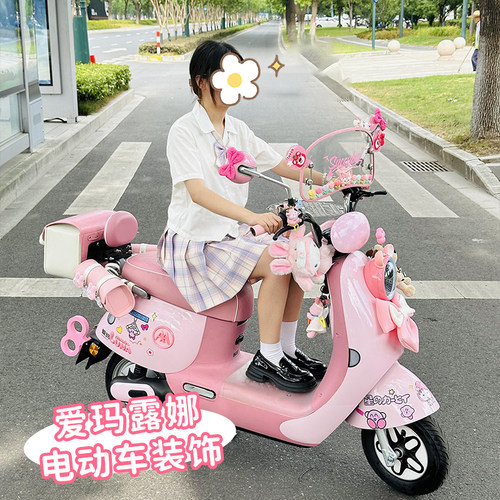 适用爱玛露娜配饰电动车装饰小配件电瓶车贴纸改造实用品艾玛pro - 图0