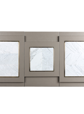 新中式走廊样板间工区装饰画客厅抽象双层立体挂画多联组合艺术画