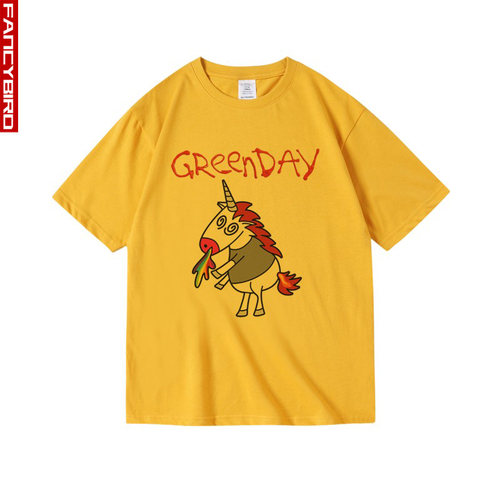 美国朋克独角兽greenday绿日摇滚周边衣服纯棉短半袖T恤男中性夏 - 图2