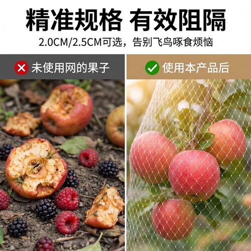 果树防鸟的网罩尼龙围网果园保护网鱼塘大棚阳台养殖驱鸟专用神器 - 图0