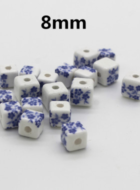 陶瓷心形手链散珠