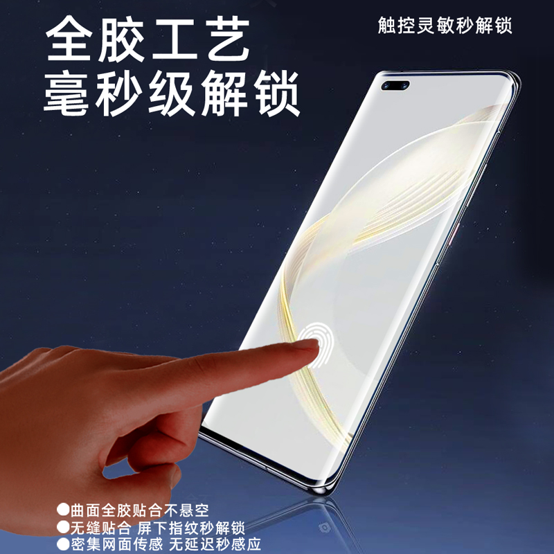 适用华为nova11pro手机膜nove11钢化水凝膜n0va11ultra防窥膜11se高清防指纹huawei曲面屏抗蓝光pr0全包软膜 - 图0