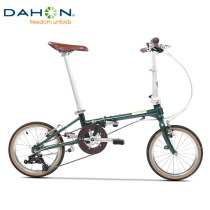 dahon large row 16 inch chrome molybdenum steel 5 variable speed folding bike adult male and female style student retro bike D5