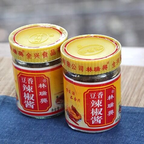 豆香辣椒酱林瑞兴金奖辣椒王烹调拌面拌饭手工农家自制微辣豆瓣酱 - 图0