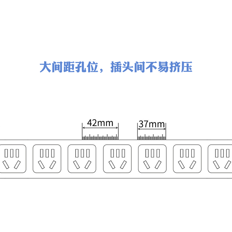 大唐卫士PDU排插无线工程电源插座32A/8000W大功率16A/10A机柜专用插排架服务器排插 机架工程工地插线板 - 图1