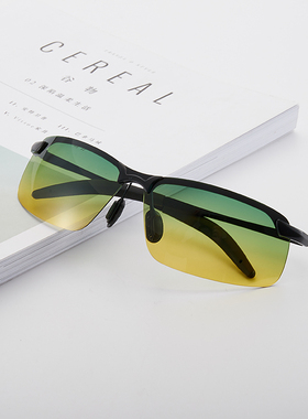 墨镜男潮方形夜视眼镜夜间增光