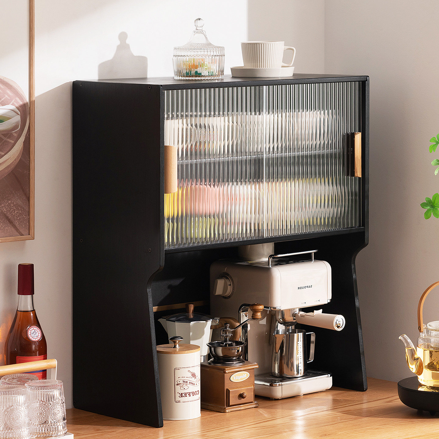 水杯子收纳置物架桌面杯架马克杯水吧咖啡多层茶具餐边柜储物家用,淘宝优惠券,粉丝福利购,淘宝优惠卷