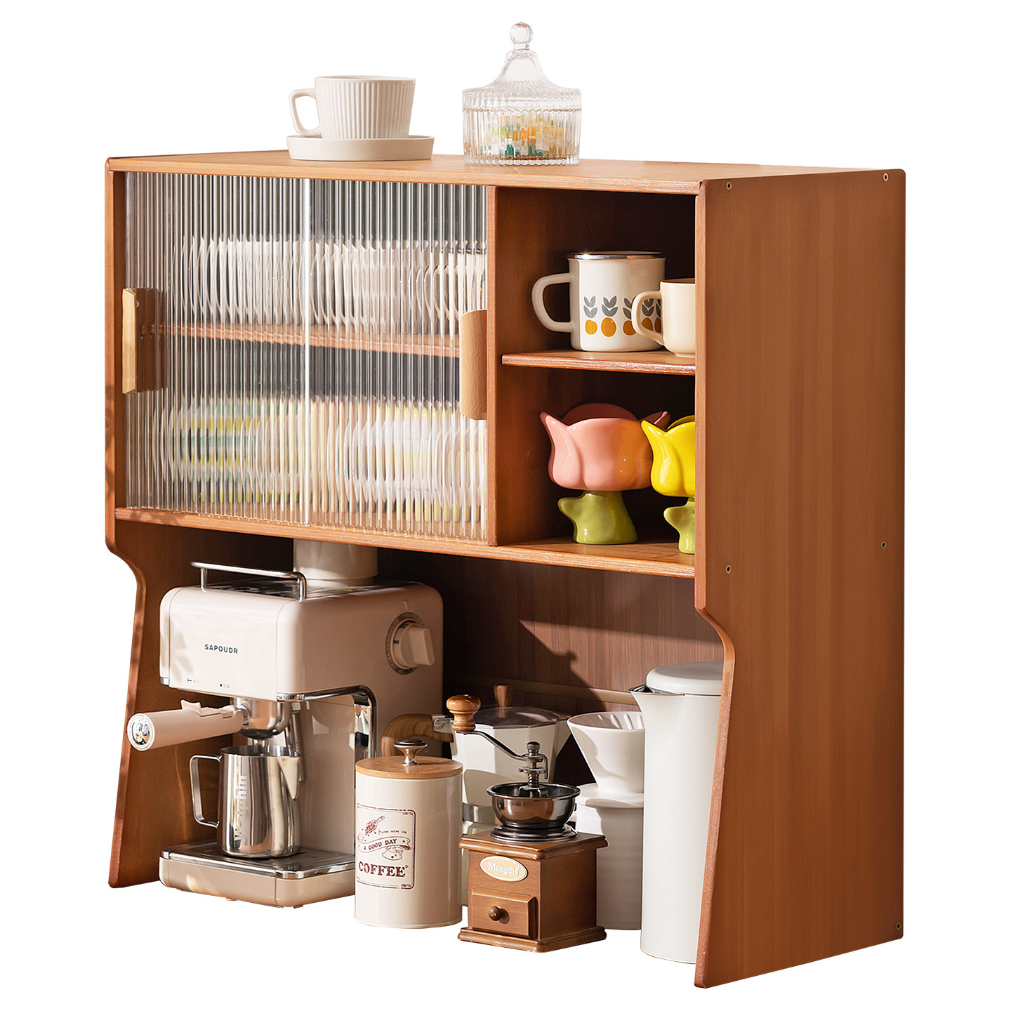 水杯子收纳置物架桌面杯架马克杯水吧咖啡多层茶具餐边柜储物家用,淘宝优惠券,粉丝福利购,淘宝优惠卷