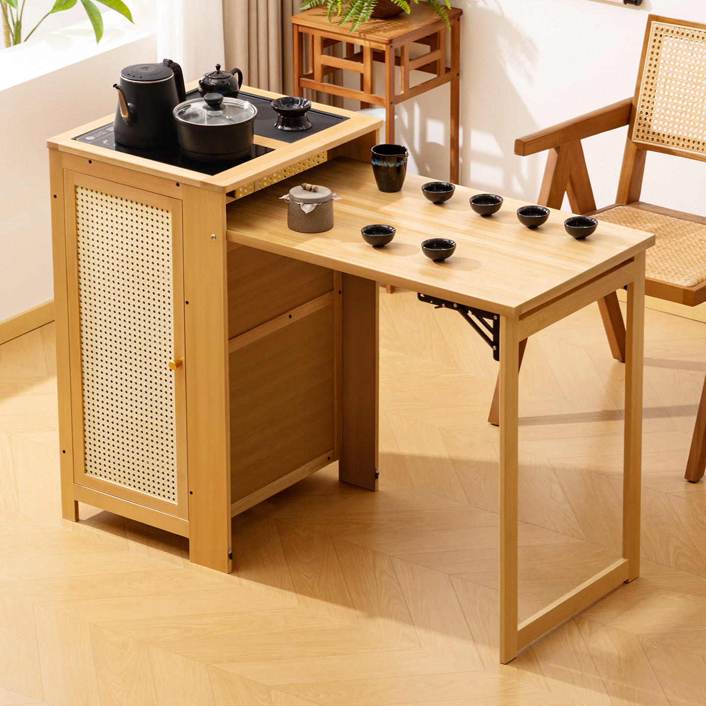 移动茶桌小茶台烧水壶一体家用2025新款高端茶几泡茶桌子客厅阳台,淘宝优惠券,粉丝福利购,淘宝优惠卷