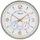 Uranus silent wall clock modern simple clock temperature and humidity meter living room creative quartz clock