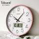 Uranus Radio Clock Large Size Living Room Wall Clock Calendar Silent Wall Watch Modern Home Clock