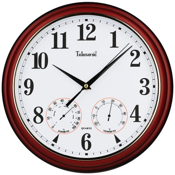 Telesonic Uranus retro silent wall clock
