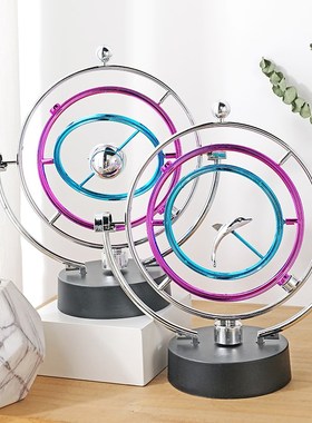 速发创意天体轨道旋转电磁摆物理模型磁性摇摆欧摆办公室桌面式件