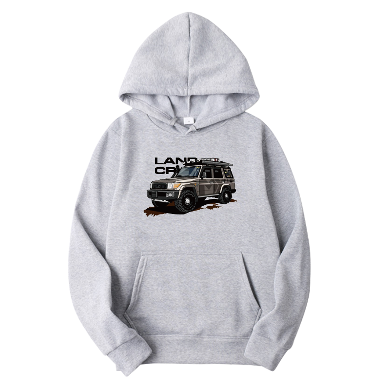 可定制fj酷路泽丰田越野汽车男卫衣 火线够够够卫衣