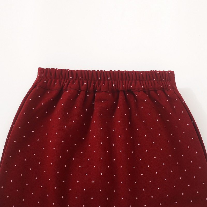女童秋冬加厚复古波点半身裙儿童高腰显瘦A字短裙小清新包臀裙子9,淘宝优惠券,粉丝福利购,淘宝优惠卷