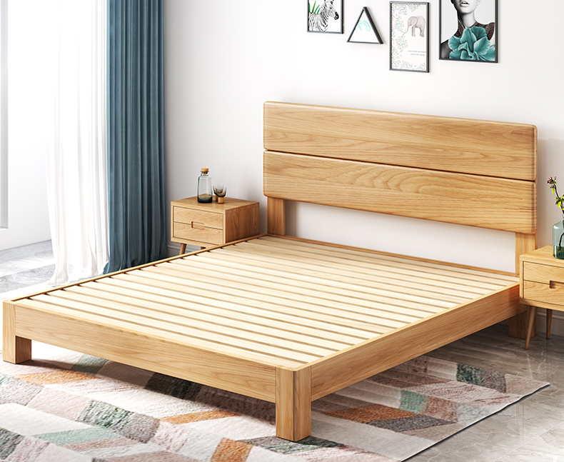 实木床头板原木超薄靠背板落地单买好看的床头1.2米床屏儿童定制-图2