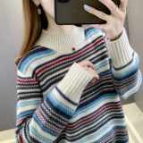 Демисезонный модный зимний приятный телу свитер, 202 года, городской стиль, в западном стиле, по фигуре