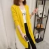 Áo khoác len nữ mùa thu 2019 dài lỏng lẻo đan len bên ngoài áo len dài tay Hàn Quốc - Đan Cardigan Đan Cardigan