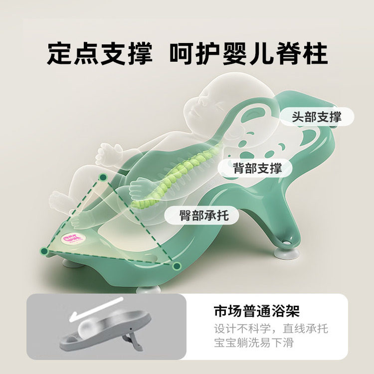 okbaby新生婴儿洗澡浴托躺托神器宝宝洗澡浴盆架可坐躺澡盆浴垫座,淘宝优惠券,粉丝福利购,淘宝优惠卷