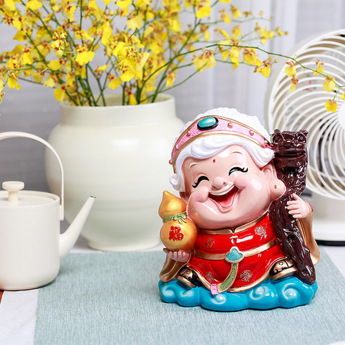 妙工坊寿翁寿婆老寿星摆件送老人生日礼物妈妈长辈祝寿礼品装饰品 - 图1