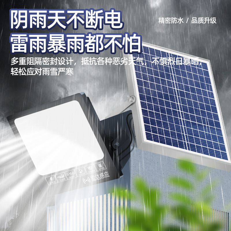 2024新款太阳能户外庭院灯家用防水10000W超亮室内照明感应路灯-图2