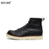 BLESS SHOE LINEMAN ủng Goodyear Craft Black Leather High Top Round Boots Martin Boots - Giày ống