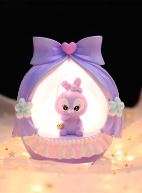 速发可爱孩薇薇安帐篷星星灯创意生日节小日礼床品头小夜灯一件
