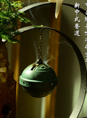 速发式意流水摆件倒流香炉植物造景微景观盆景禅中新客厅书房茶室