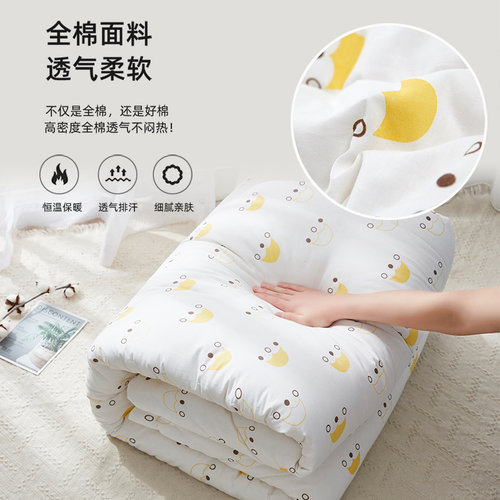 定做纯棉花褥子床褥床垫被全棉学生宿舍双人单人1.5m1.8米榻榻米 - 图0