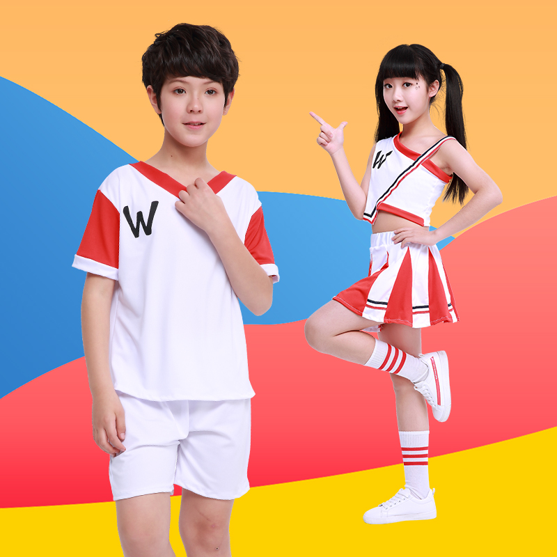 zu球宝贝演出服女表演服拉拉队服装套装舞蹈幼儿园学生啦啦操 2018 zu球宝贝演出服女表演服拉拉队服装套装舞蹈幼儿园学生啦啦操 2018