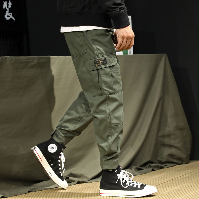 束脚潮牌ins宽松潮流百搭工装裤 酷依潮人休闲裤
