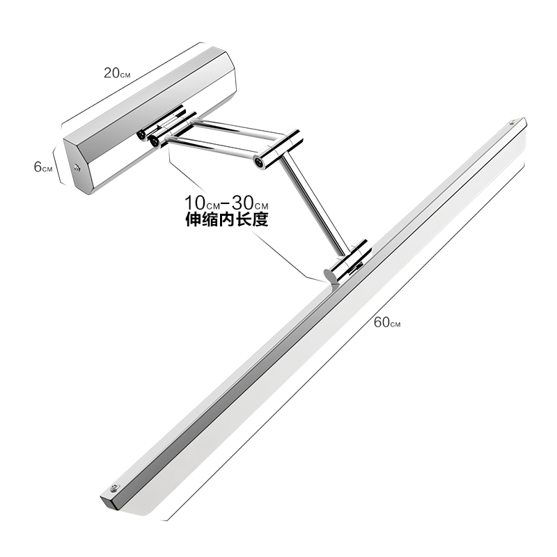虹朗 镜前灯卫生间led浴室镜灯镜柜简约现代防水防雾欧式壁灯化妆 - 图3