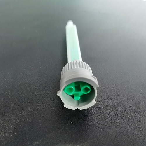 适合二代圆孔1比1的AB胶水50ML/100ML胶管使用的静态混合嘴 一次性使用 - 图1