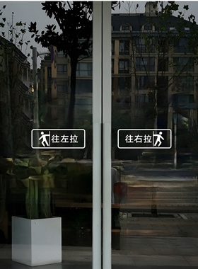 PVC防水防晒移字门贴滑动门贴
