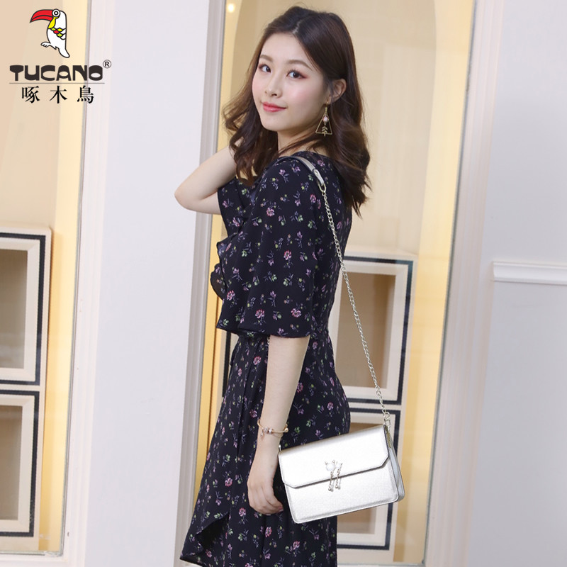 啄木鸟2020新款韩版质感小方包包 啄木鸟凌鼎女士包袋