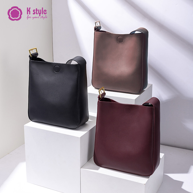 真皮2020春夏新款单肩大容量斜挎包 kstyle女士包袋
