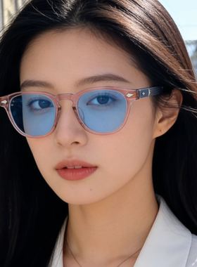 khoty男女大框赛璐璐轻铝墨镜