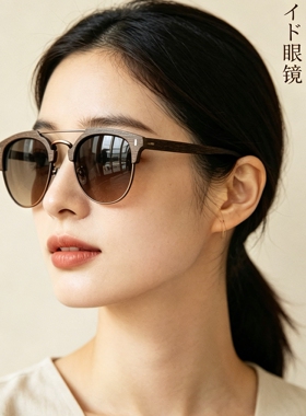 同款KHOTY大框复古炫彩墨镜