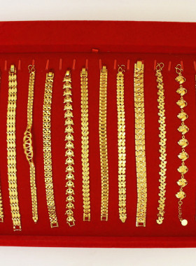 久不掉色欧币越南沙金镀24k饰品