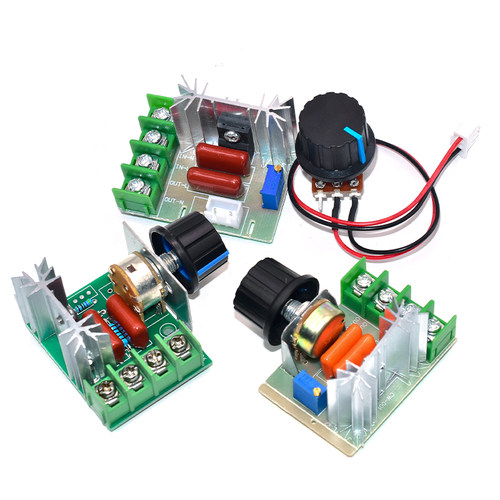 2000W可控硅调速器220V 电机大功率电子调压器 调光调温 - 图0