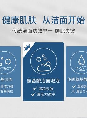 【全新日期】敬修堂佰花方云朵净澈洁面泡泡氨基酸洗面奶清洁补水