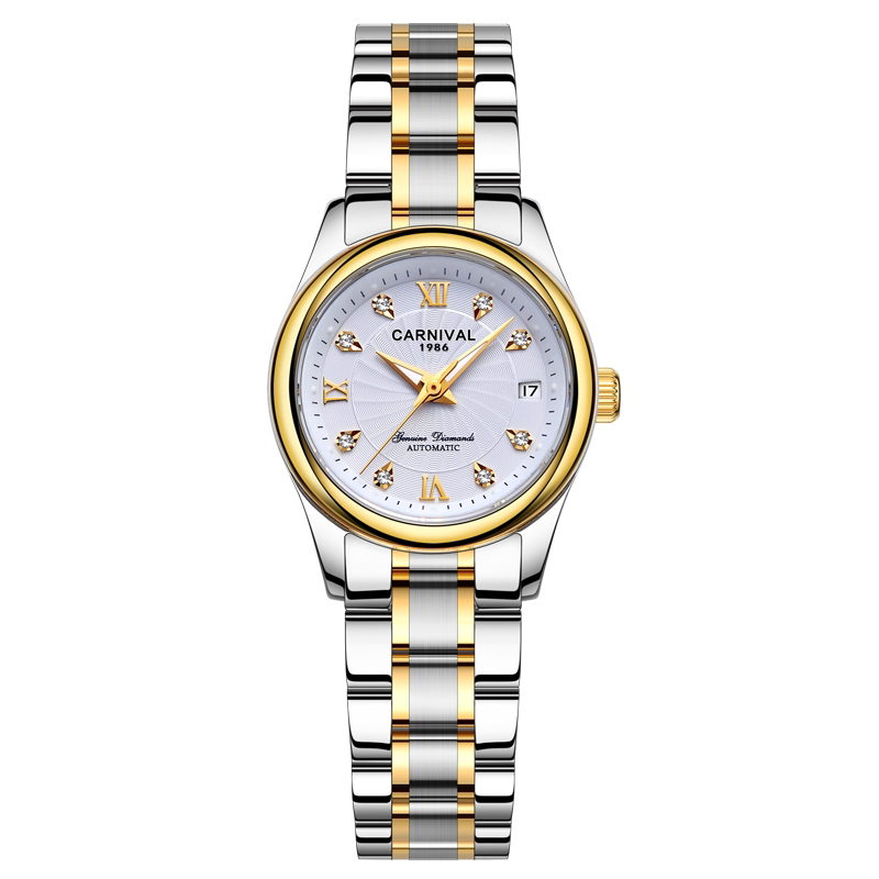 瑞士正品嘉年华女士防水时尚机械表 嘉年华世捷尔国产腕表