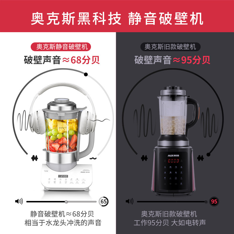 奥克斯静音豆浆 aux奥克斯海迅破壁机