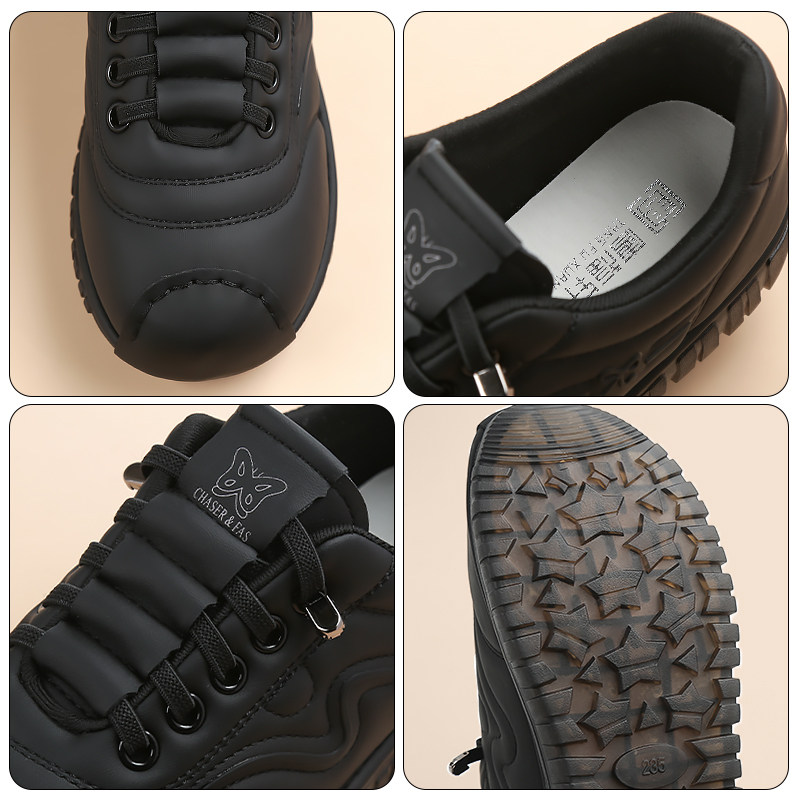 唐福轩休闲深口单鞋女春秋新款软底圆头平底防滑妈妈鞋不累脚黑色,淘宝优惠券,粉丝福利购,淘宝优惠卷