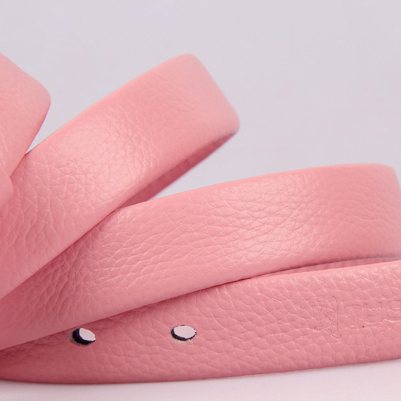 新款啄木鸟女皮带真皮时尚女士腰带细头层牛皮软设计感百搭裤带