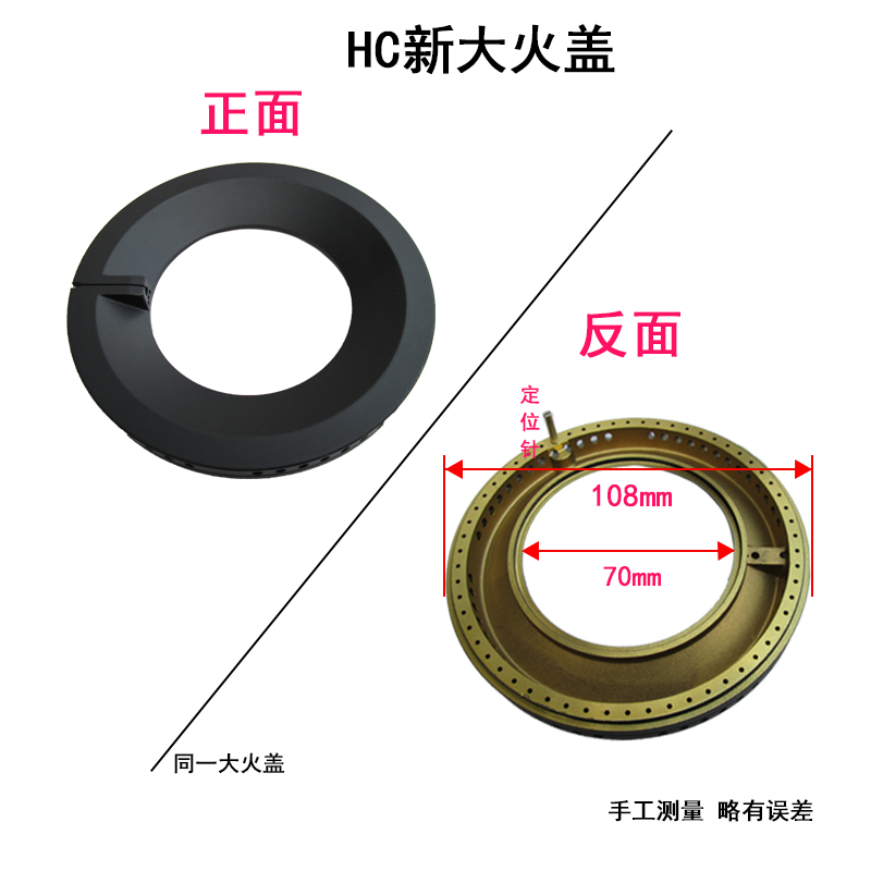 适合方太燃气灶配件HA6B/HA6G/HC78BE HC26BE JA6B铜芯小火盖炉芯-图1