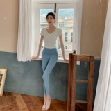 Одежда для йоги, комплект, элитный модный спортивный топ с чашечками для спортзала, изысканный стиль, коллекция 2023, популярно в интернете