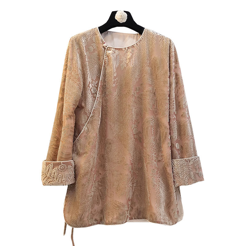 改良新中式气质百搭中国风系带衬衫 优格王妃上衣