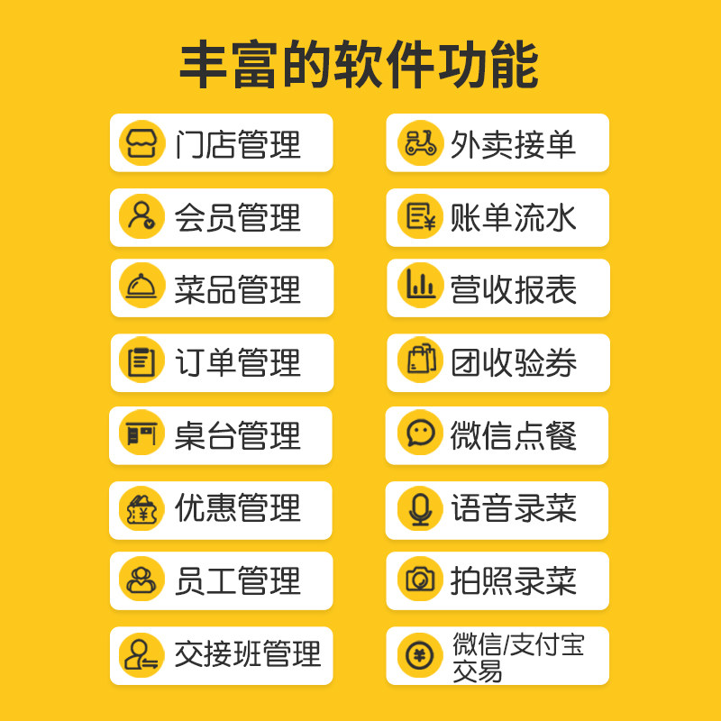 美团a6mini餐饮收银机打印机扫码盒 驰怡办公收款机